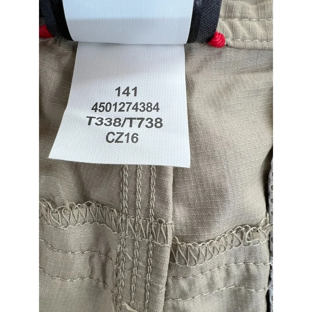 THE NORTH FACE Cargo Convertible Pants Mens 38x32 Tan‎ Soft Nylon Hiking Outdoor
